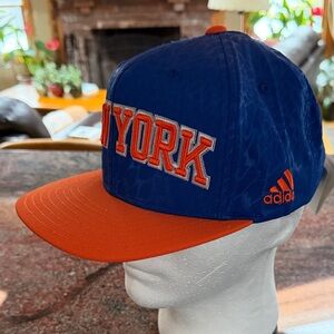 New York Knicks Adidas team color flatbrim SnapBack cap